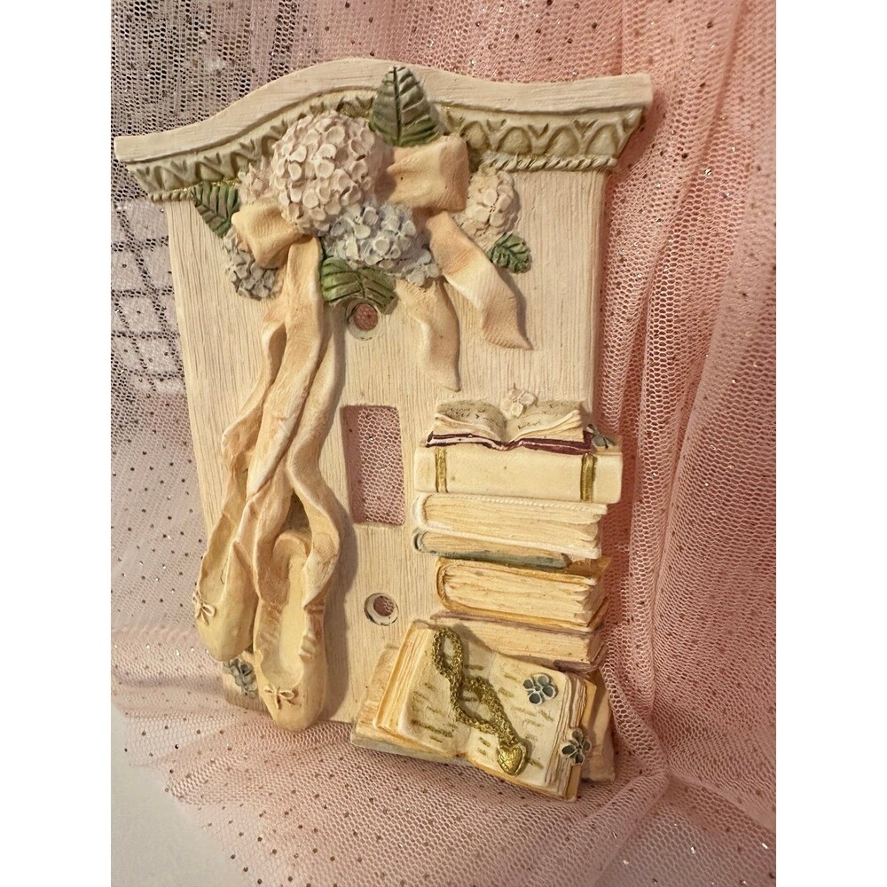 Ballet Pointed Shoes Light Switch Plate Cover Dance Ballerina Girl Room 3D